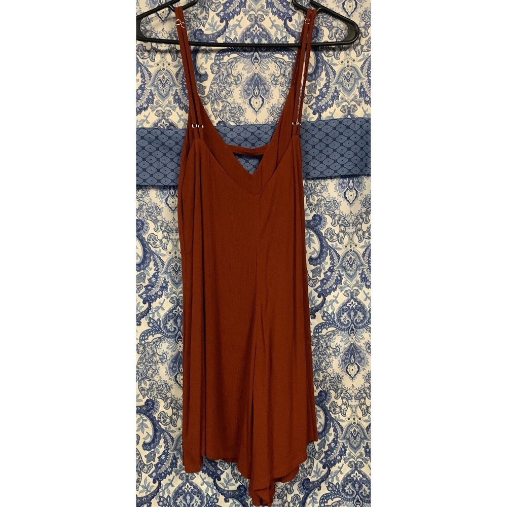 CLEOBELLA  XS Rust Spaghetti Strap Shorts Romper WORN ONCE